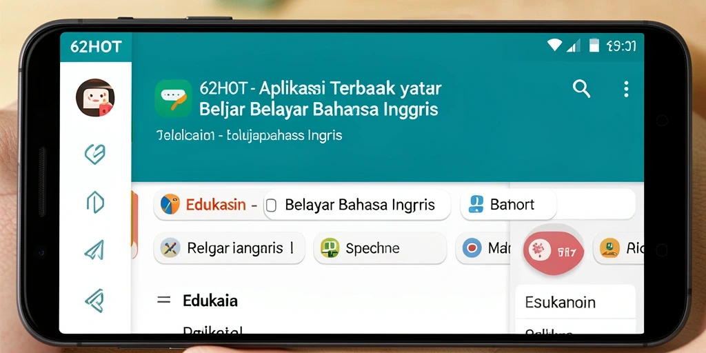 Tampilan antarmuka aplikasi 62HOT yang intuitif dan menarik.