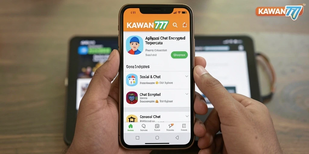 Antarmuka KAWAN777 yang aman dan nyaman untuk chatting.