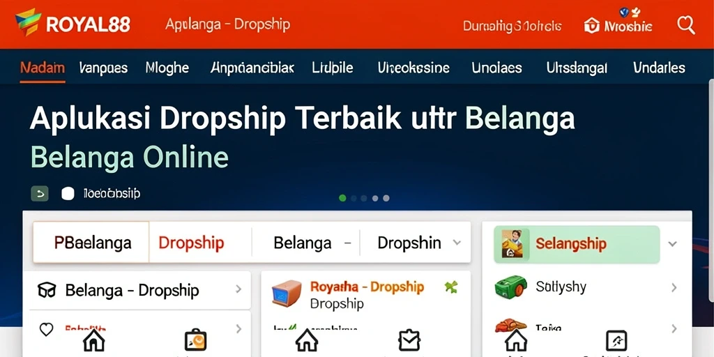 Antarmuka sederhana ROYAL88 untuk pengalaman Dropship yang optimal.