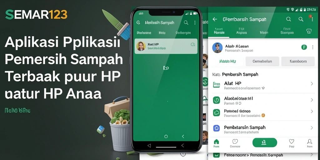Antarmuka SEMAR123 yang intuitif dan mudah digunakan untuk membersihkan sampah.