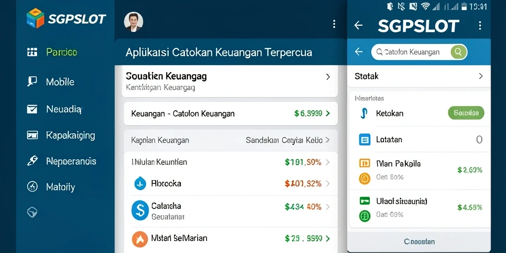 Tampilan antarmuka aplikasi Catatan Keuangan SGPSLOT yang mudah digunakan.