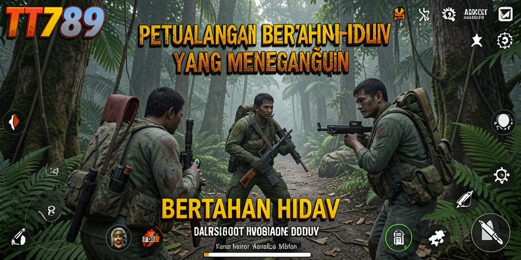 Tangkapan layar TT789 menampilkan aksi gameplay bertahan hidup yang intens.